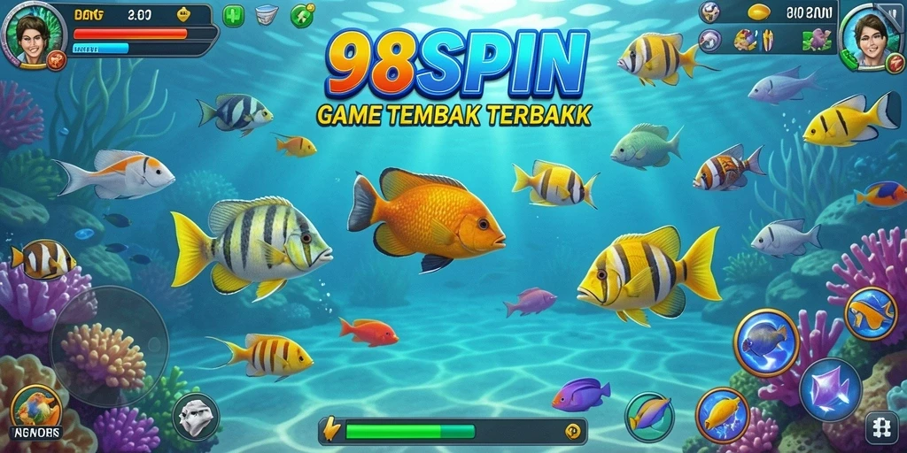 Tampilan gameplay seru dalam 98SPIN, penuh aksi tembak ikan.