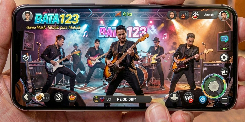 Tampilan gameplay musik yang seru dan interaktif di BATA123.