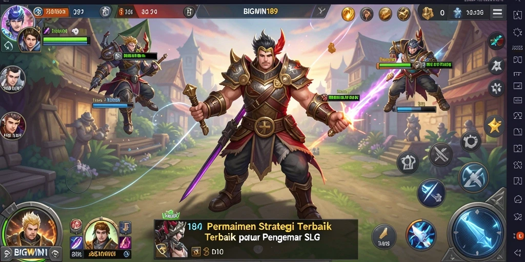 Tampilan aksi seru dalam gameplay SLG BIGWIN189.