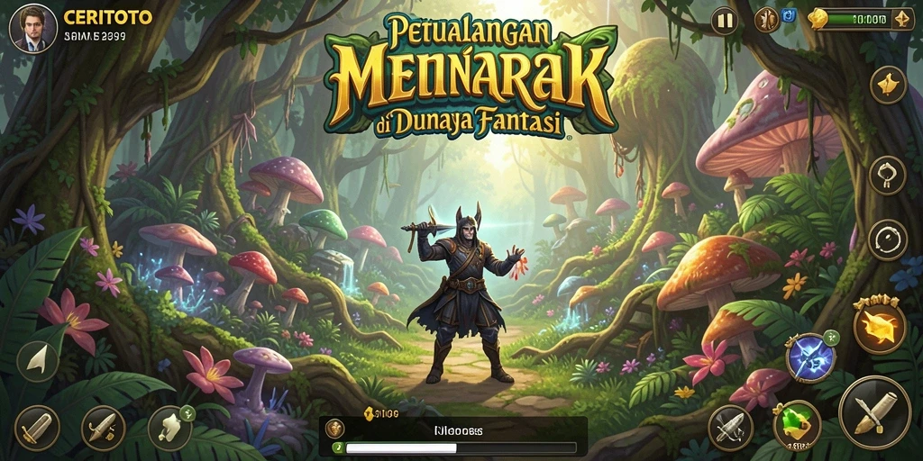 Screenshot CERITOTO menampilkan gameplay seru dalam petualangan fantastis.