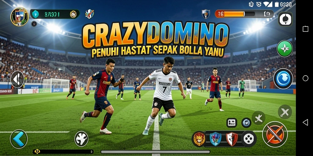 Tampilkan gameplay seru di lapangan sepak bola