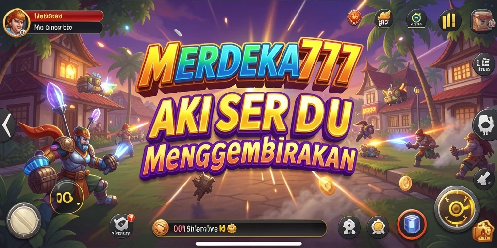 Screenshot menunjukkan karakter utama dalam aksi penuh adrenalin.