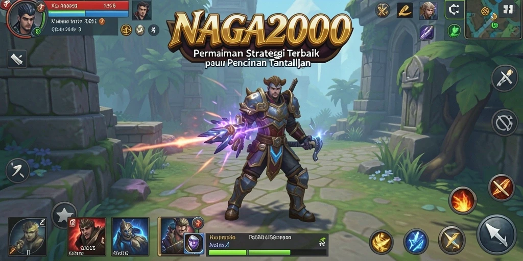 Gameplay NAGA2000 yang menantang dan strategis.