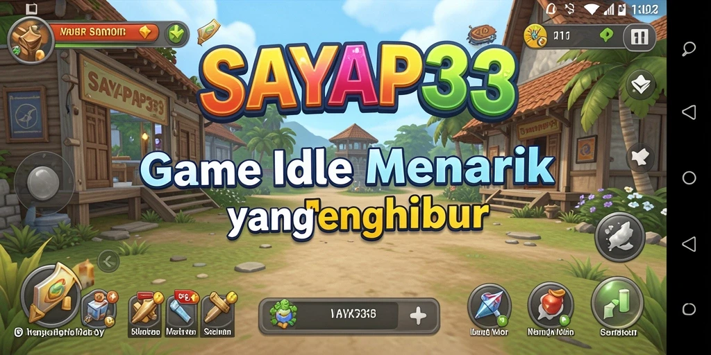 Tampilan gameplay SAYAP33 dengan karakter terbang mengumpulkan item.