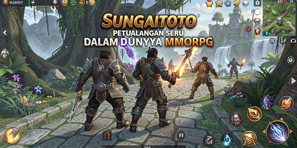 Gameplay SUNGAITOTO menunjukkan aksi seru dalam dunia MMORPG.