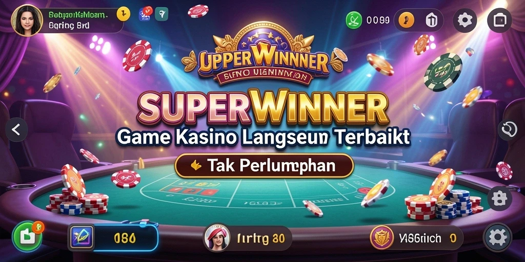 Tampilan gameplay <strong>SUPERWINNER</strong> yang memukau saat bermain Live Casino.